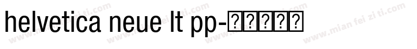 helvetica neue lt pp字体转换